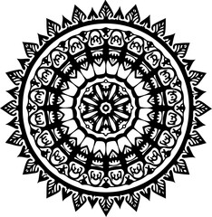 Polynesian Tribal  Tattoo Circle Design
