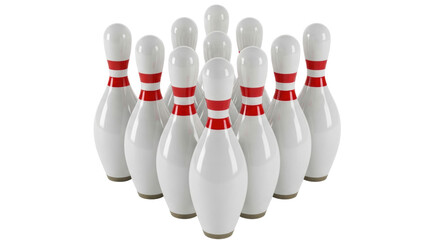 Isolated Bowling Pins
