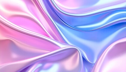 Obraz premium Flowing pastel silk, vibrant colors