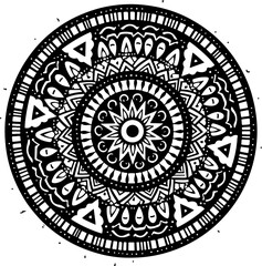 Obraz premium Polynesian Tribal Tattoo Circle Design