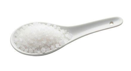 Isolated Spoonful of Sea Salt