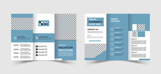 Creative and Professional tri fold brochure template vector design