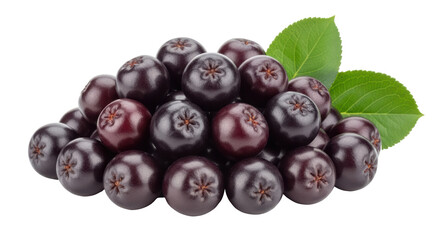 Isolated Aronia Berries