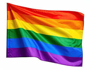 Rainbow flag waving