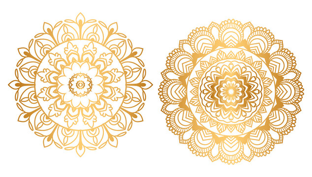 luxury ethnic golden mandala for indian wedding invitation card template design islamic arabic mandala ornament background 