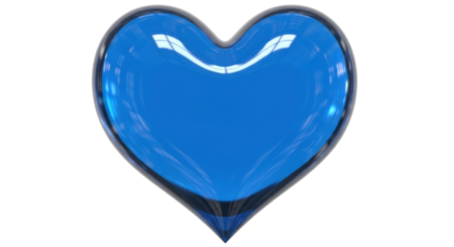 Isolated Blue Heart