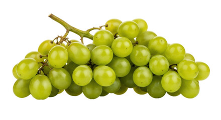 Isolated Green Grapes