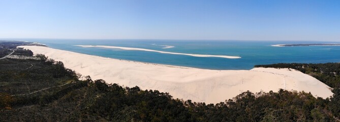 Dune de Pilat. Flugbild-Panorama