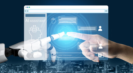 AI Virtual Assistant Artificial Intelligence Chatbot Controlled by Prompt Engineering for...