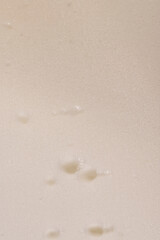 dirty foam for storing and transporting fragile goods, white foam porous structure is old and dirty...