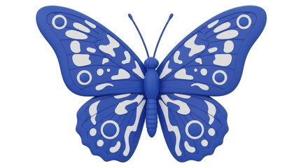 Isolated Blue Butterfly