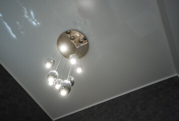 Introducing a Modern Ceiling Pendant Light Fixture, featuring exquisite Glass Globes that enhance...