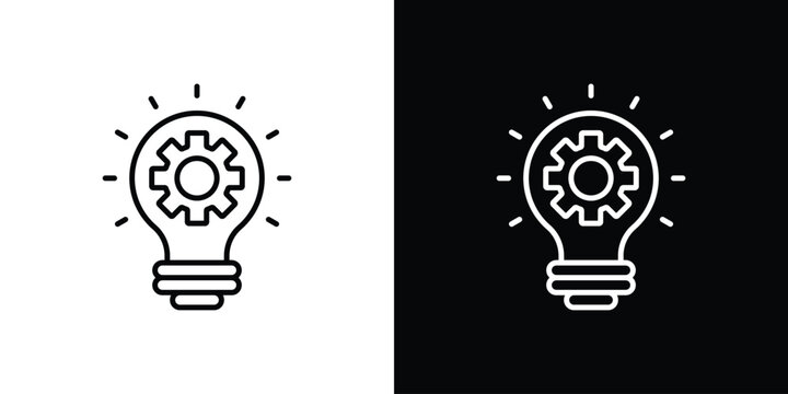 Implementation icons. Minimal vector icons pack for web