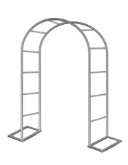 Metal arch ladder. vector illustration