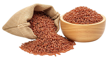 Isolated Red Rice