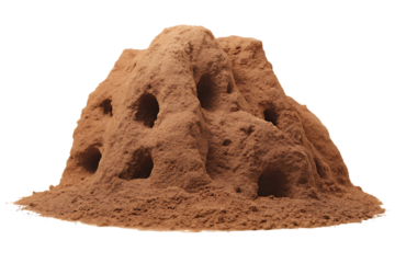 anthill isolated on white background PNG,AI GENERATED