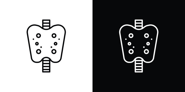 Thyroid icons. Minimal vector icons pack for web
