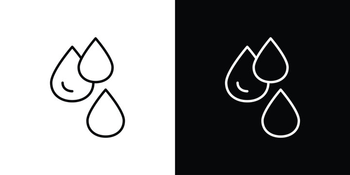 Tear drop icons. Minimal vector icons pack for web