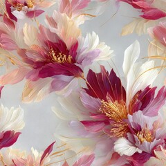 red pink white silver color and taste, tropical amazing beauty fantasy flowers
