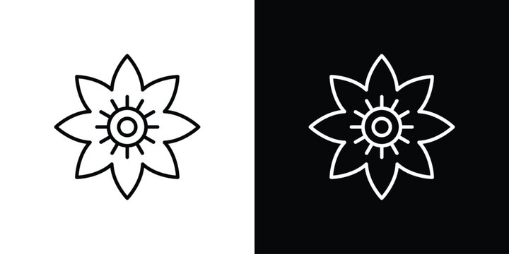 Hypericum icons. Minimal vector icons pack for web