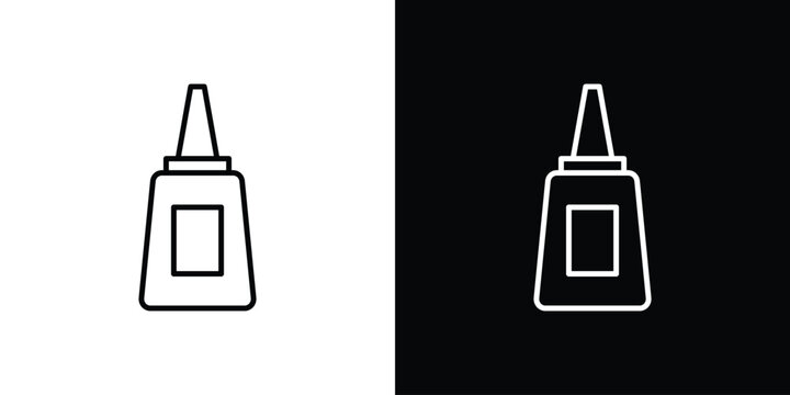 Glue icons. Minimal vector icons pack for web