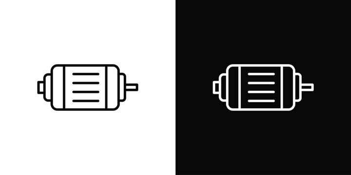 Car alternator icons. Minimal vector icons pack for web