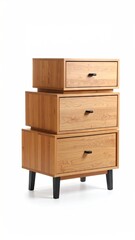 Light-colored wooden chest of drawers, stacked
