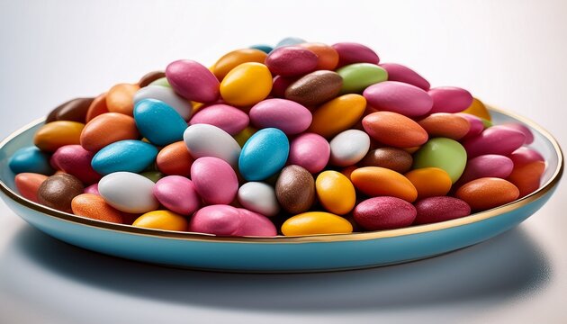 heritage of colored sugared almonds