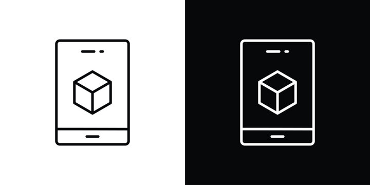 Ar apps icons. Minimal vector icons pack for web