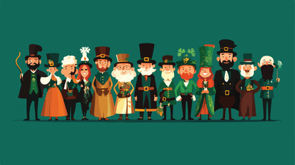 St. Patrick's Day card vector illustration