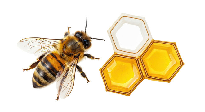 Isolated Honeycomb and Bee