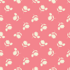 textile design with abstract flower pattern