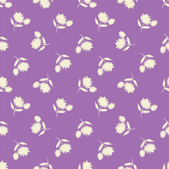 textile design with abstract flower pattern