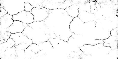 modern Texture grunge black or white of grunge cracks dust and scratches old wall texture vector background.	