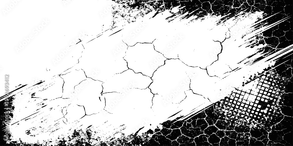 Poster black and white abstract background with diagonal stripes and halftone dot patterns grunge white bac