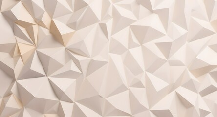 Abstract geometric paper background with repetitive triangular shapes and a gradient color scheme creating depth. The off-white color palette provides a clean and modern aesthetic.