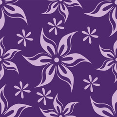 textile design with abstract flower pattern