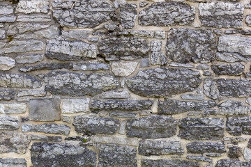 Texture of a grey stone wall background