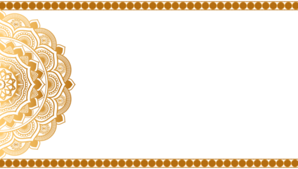 Luxury Mandala Background With Golden Arabesque Pattern	
