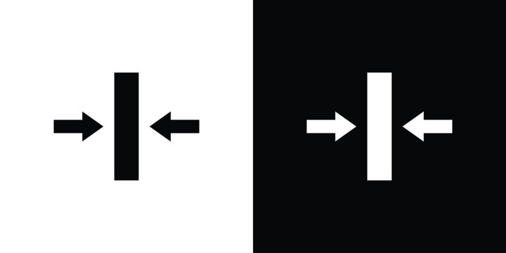 Thickness icons. minimal single flat icon for application in black and white