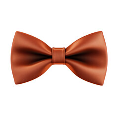 Close-up of a classic orange bow tie.