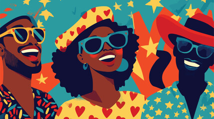 Juneteenth Freedom Day Vector Illustration