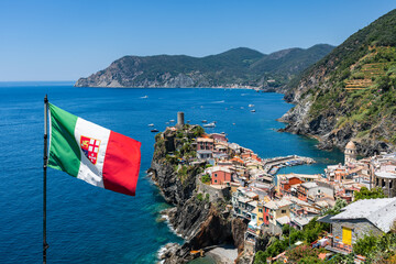 Vernazza and the Civil Italian Ensign