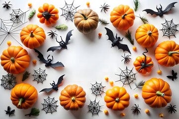 Joyful jack o lantern grins beneath a bold happy halloween message