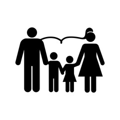 family symbol icon design. illustration isolated on white background