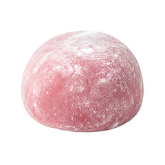 Fototapeta premium Pink Mochi Dessert with Powdered Sugar Coating.