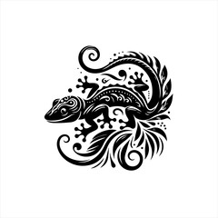 Lizard isolated on white background