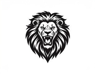 Obraz premium head of lion simple logo