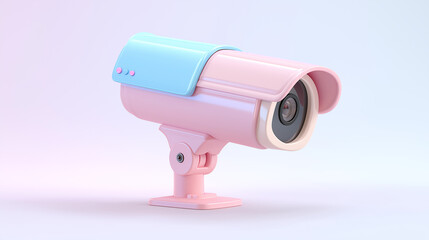 Pastel Security Camera Surveillance System Device Safety Protection