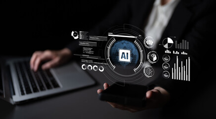 AI assistant with LLM, big data, machine learning, and generative AI powers prompt engineering and...